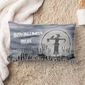 怖いパーソナライズされたハロウィーンのかかしクッション ランバークッション (ブランケット)