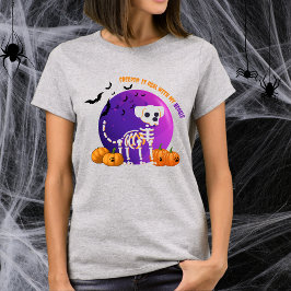 怖いビーグルハロウィーン満月Tシャツ Tシャツ