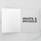 怖いピエロおもしろい誕生日オーバーサイズカード カード (内部)