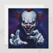 怖いピエロの招待状 招待状 (正面/裏面)