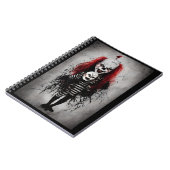 怖いピエロの頭を持つ悪ピエロの子 ノートブック (左側)