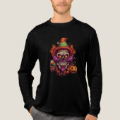 怖いピエロの顔 トライブレンドTシャツ (正面)