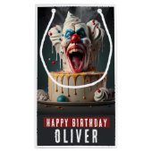 怖いピエロをテーマにした誕生日抱き枕 スモールペーパーバッグ (裏面)