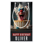 怖いピエロをテーマにした誕生日抱き枕 スモールペーパーバッグ (正面)