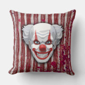 怖いピエロカーニバルハロウィーン クッション (正面)