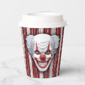 怖いピエロカーニバルハロウィーン 紙コップ (裏面)