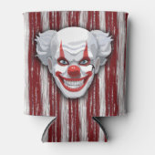 怖いピエロカーニバルハロウィーン 缶クーラー (正面)