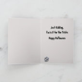 怖いピエロスケルトン人形ハロウィンカード シーズンカード (内部)