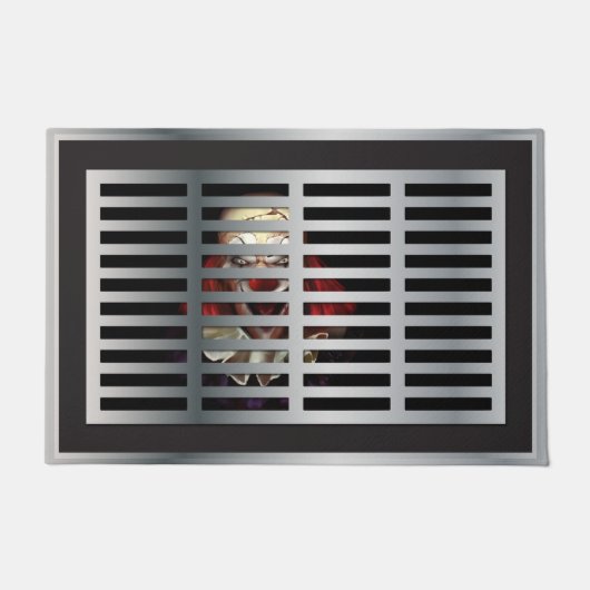 怖いピエロハロウィーンノベルティの形式 ドアマット (正面)