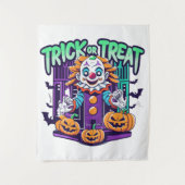 怖いピエロハロウィーン タペストリー (正面)