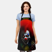 怖いピエロ恐怖症ゲグカスタム エプロン (着用した状態)