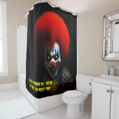 怖いピエロ恐怖症ゲグカスタム シャワーカーテン (インサイチュ)
