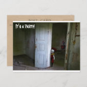 怖いピエロ招待状 ポストカード (正面/裏面)