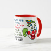 怖いピエロ詩 マグカップ (正面右)