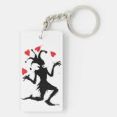 怖いピエロ遊とハート キーホルダー (裏面)