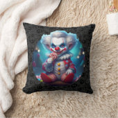 怖いピエロ食べズキャンディ クッション (ブランケット)