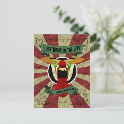 怖いピエロ ポストカード (スタンド正面)