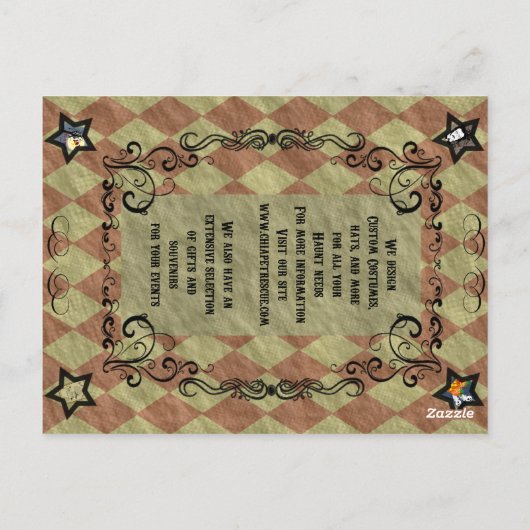 怖いピエロ ポストカード (裏面)