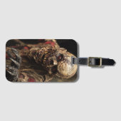 怖いホラースカル悪魔 ラゲッジタグ (正面横)