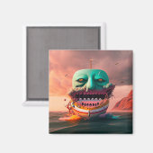 怖いボート マグネット (正面/裏面)