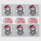 怖いメリークリスマスラッピング紙 ラッピングペーパー (フラット)