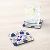 怖いモノグラムテニスネイビー コースター (右側)
