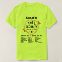 怖いモンスターセキュリティ面白いハロウィーン Tシャツ
