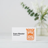 怖いモンスター – オレンジ 名刺 (スタンド正面)