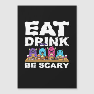 怖いモンスター ハロウィン クリエイティブ 「食べたり飲んだり怖がったり」