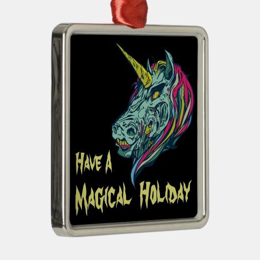 怖いユニコーン メタルオーナメント (右)