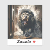 怖いライオン シール (シート)