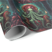 怖いラヴクラフトCthulhuホラークリスマス ラッピングペーパー (ロールコーナー)