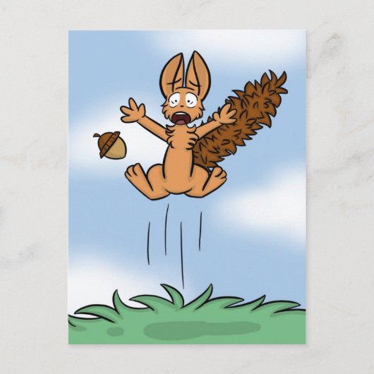 怖いリス葉書 ポストカード (正面)