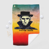 怖いレトロブードゥードクター漫画アート ゴルフタオル (インサイチュ)
