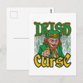 怖いレプレシャンアイリッシュ呪いSt patricks day ポストカード (正面/裏面)