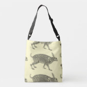 怖いヴィンテージバニー骨格 クロスボディバッグ (裏面)