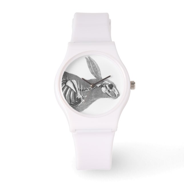 怖いヴィンテージバニー骨格 腕時計 (正面)