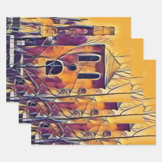 怖い不気味おもしろい ラッピングペーパーシート (セット)