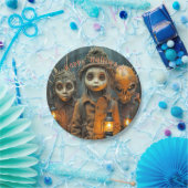 怖い不気味なハロウィーンの子供たち ペーパープレート (パーティー)