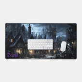 怖い不気味なマカブレビレッジ デスクマット (キーボード&マウス)