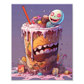 怖い不気味な食べ物 フォトプリント           