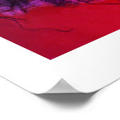 怖い不気味な骸骨のアート2つ ポスター (角)