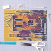 怖い不気味ハロウィンおもしろい 薄葉紙 (クラフト)