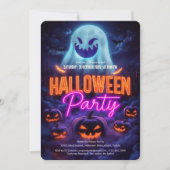 怖い不気味幽霊大人ハローウィンパーティ 招待状 (正面)