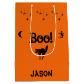 怖い不気味怖い ミディアムペーパーバッグ (裏面)