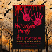 怖い不気味血ハンズアダルトハロウィーン 招待状