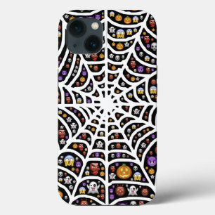 怖い不気味Cobwebコラージュ iPhone 13ケース