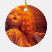 怖い人形とネズミ セラミックオーナメント (正面)