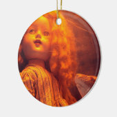 怖い人形とネズミ セラミックオーナメント (左)