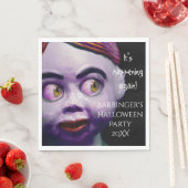 怖い人形不気味なハロウィーン スタンダードランチョンナプキン (インサイチュ)